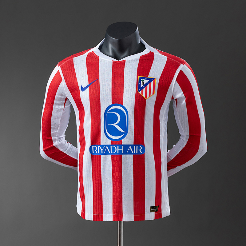 25/26 Player Long Sleeve Atletico Madrid Home Jersey