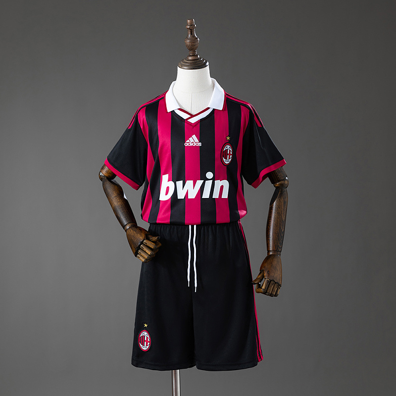 AC Milan 09/10 Home Retro Kids Kit Jersey