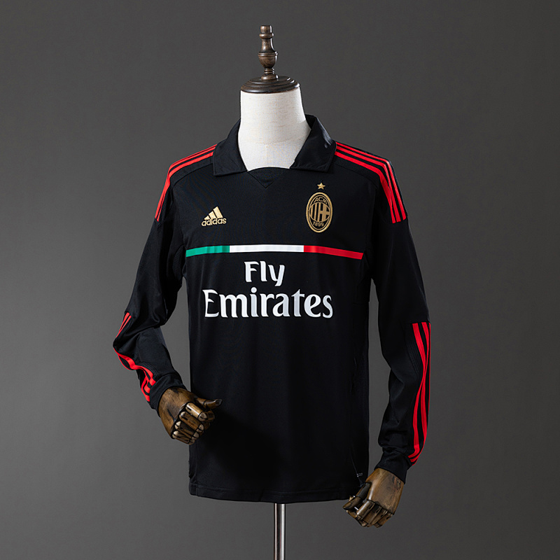 AC Milan 11/12 Away Long Sleeve Retro Jersey
