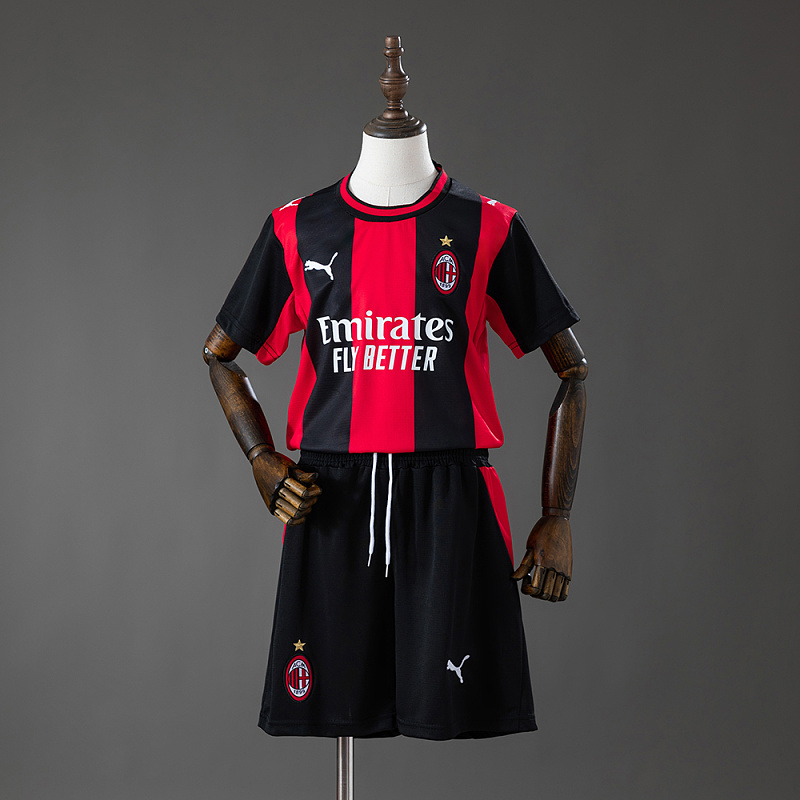 AC Milan 26/27 Home Kids Kit Jersey :