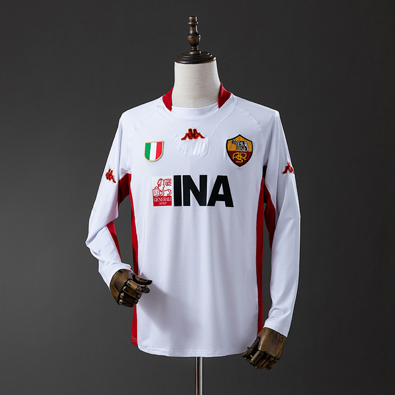 AS Roma 2001/02 Away Long Sleeve Retro Jersey
