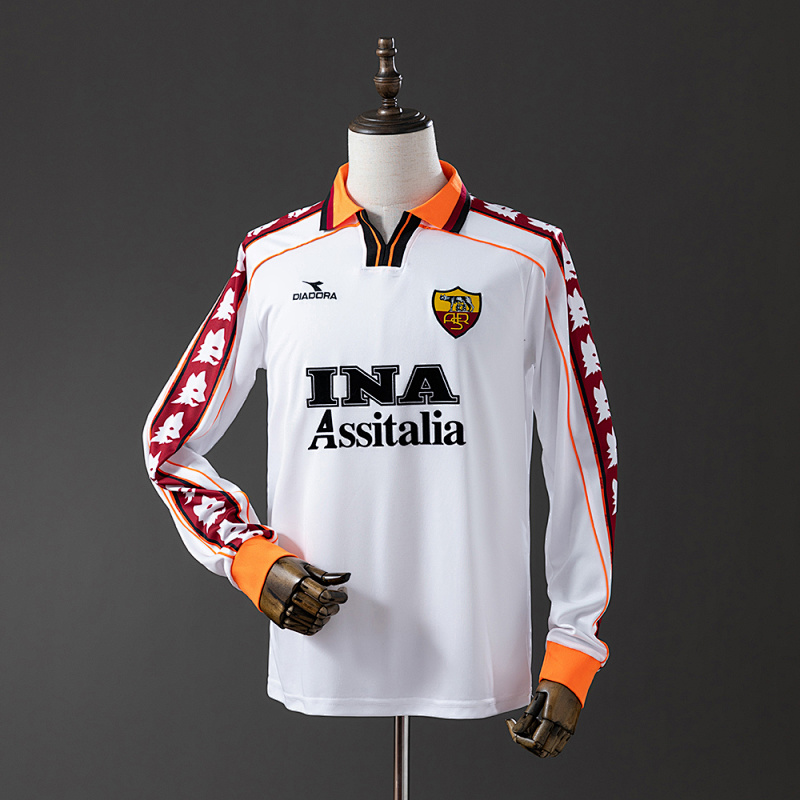 AS Roma 98/99 Away Long Sleeve Retro Jersey