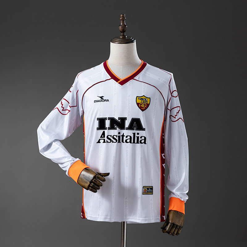 AS Roma 99/00 Away Long-Sleeve Retro Jersey