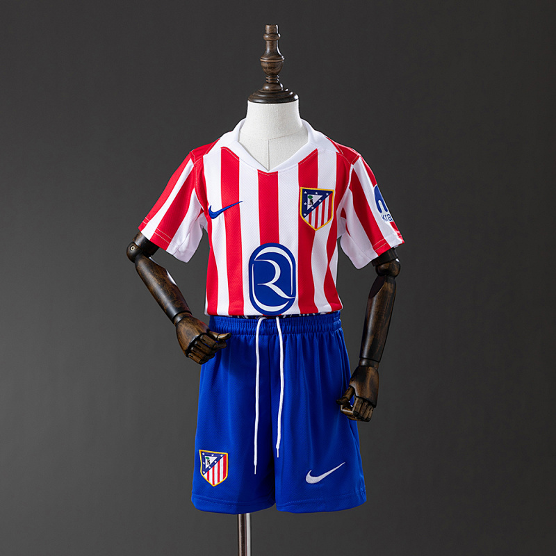 Atletico Madrid 25/26 Home kids kit Jersey