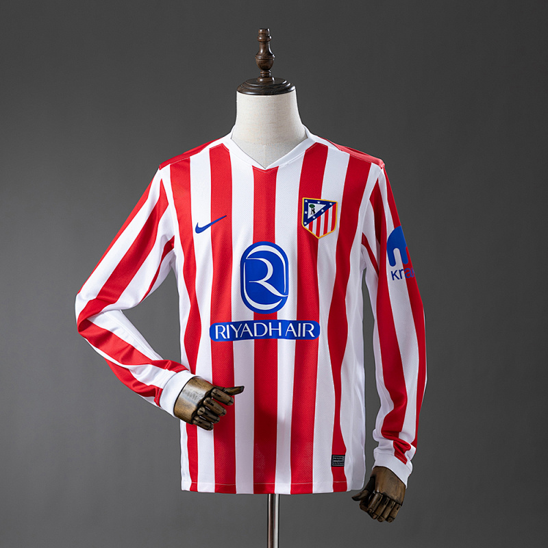 Atletico Madrid 25/26 Home Long-sleeved Jersey
