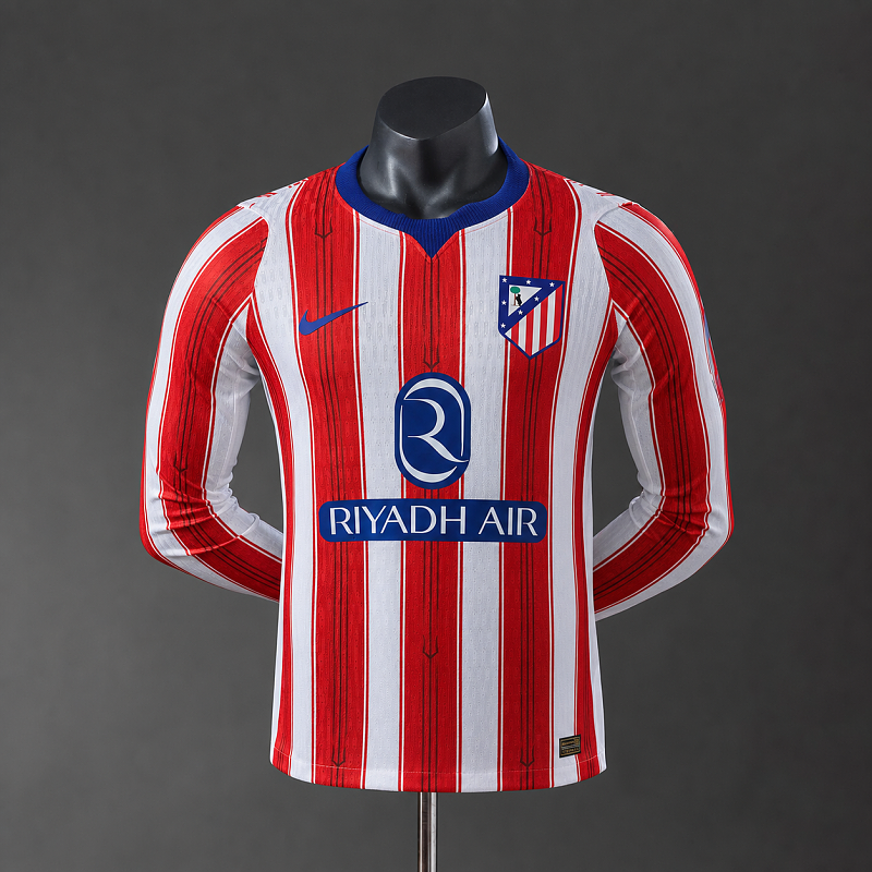 Atletico Madrid 26/27 Home Player Version Long Sleeve Jersey