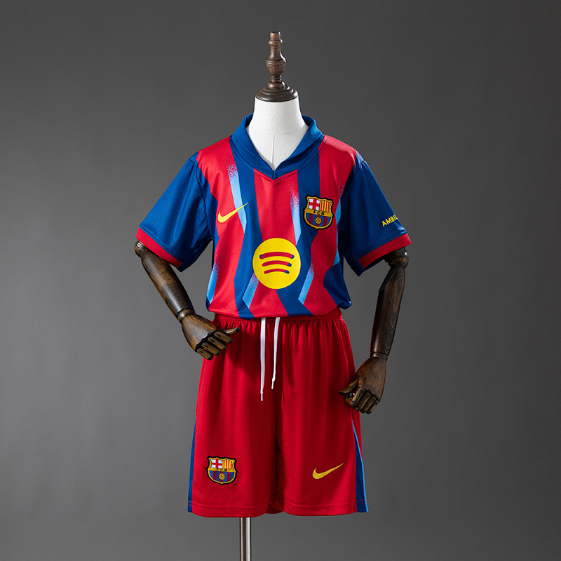 Barcelona 25/26 Fourth Away Kids Kit Jersey