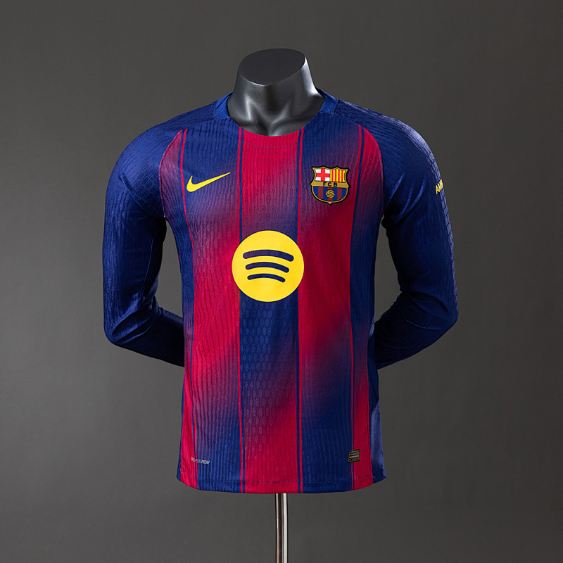 Barcelona 25/26 Home Long Sleeve Player Version Jersey