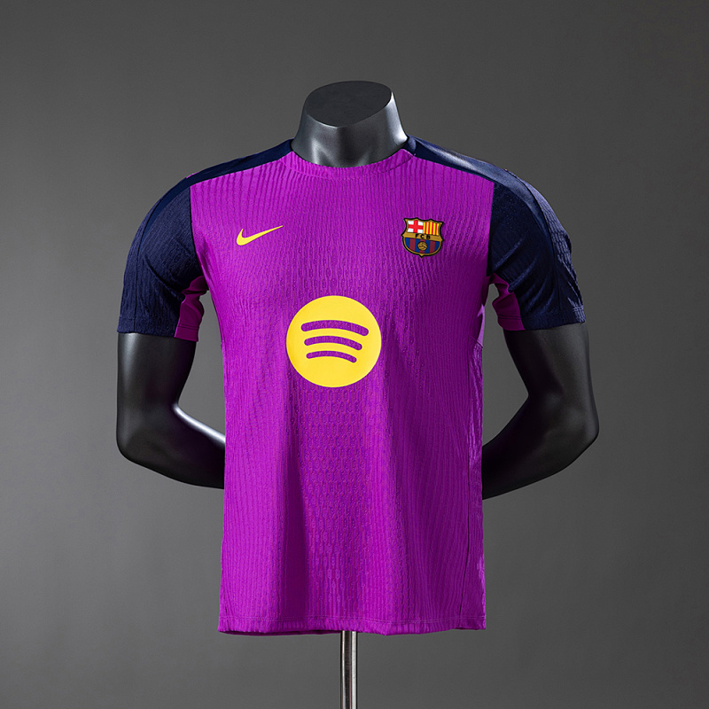 Barcelona 25/26 Pre-match training Player Version-Purple Jersey
