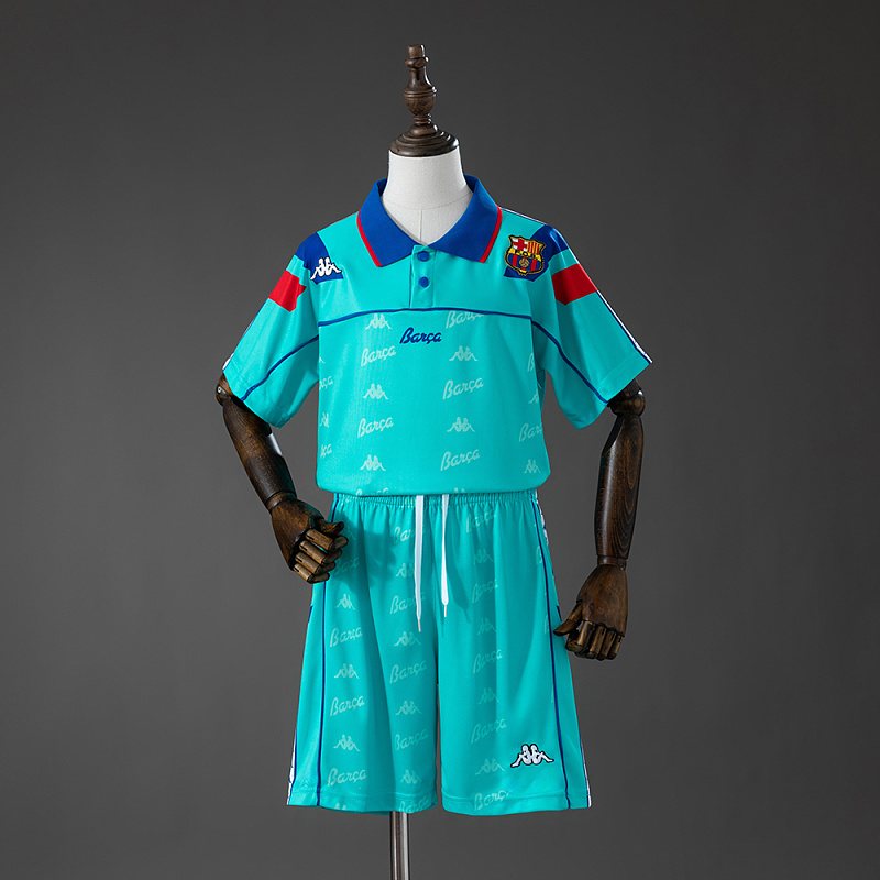 Barcelona 92/95 Away Retro Kids Kit Jersey