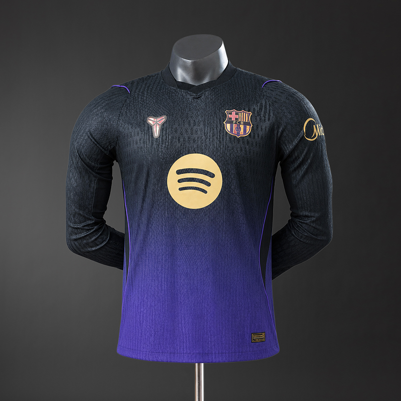 Barcelona x Kobe Bryant 26/27 Away Player Version Long Sleeve Jersey