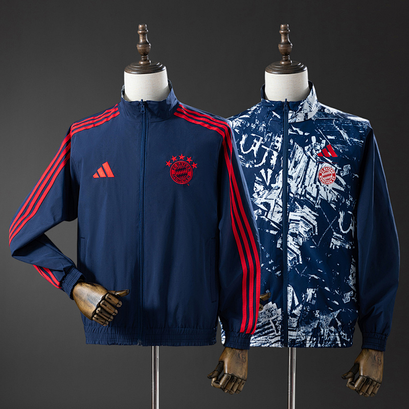 Bayern Munich 25/26 Reversible Jacket Windbreaker - Navy Blue
