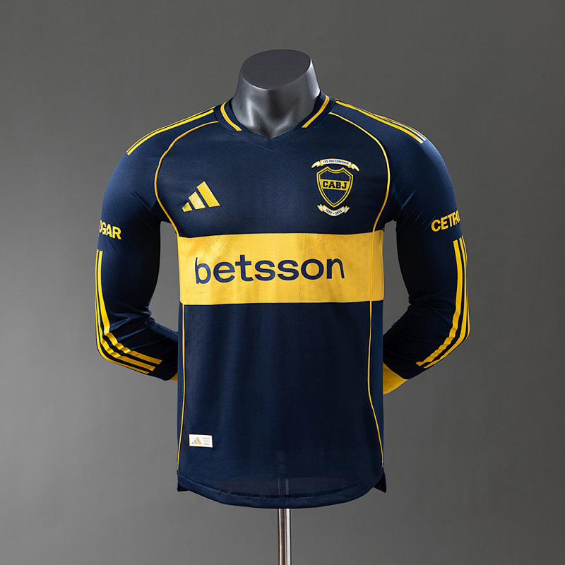 Boca Juniors 25/26 Player Version Home Long Sleeve Jersey