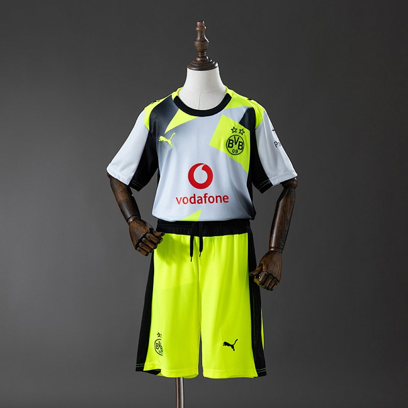 Borussia Dortmund 25/26 Away Kids Kit Jersey