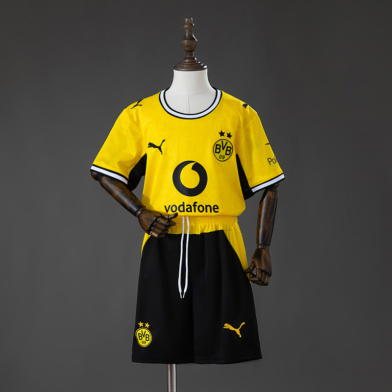 Borussia Dortmund 26/27 Home Kids Kit Jersey :
