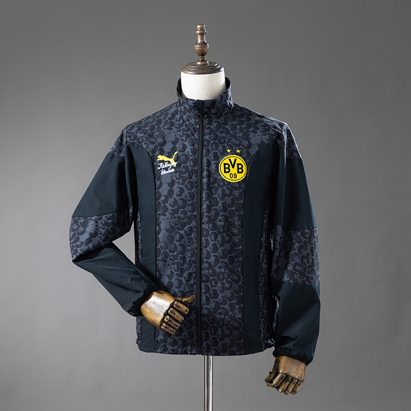 Borussia Dortmund Reversible Jacket Windbreaker- Black