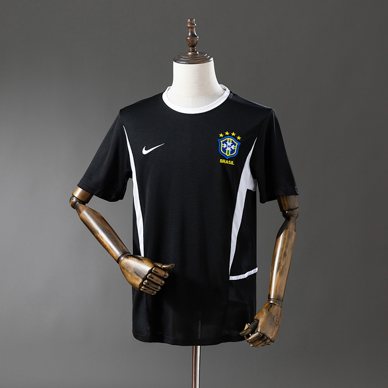 Brazil 2002 Goalkeeper Black Jersey