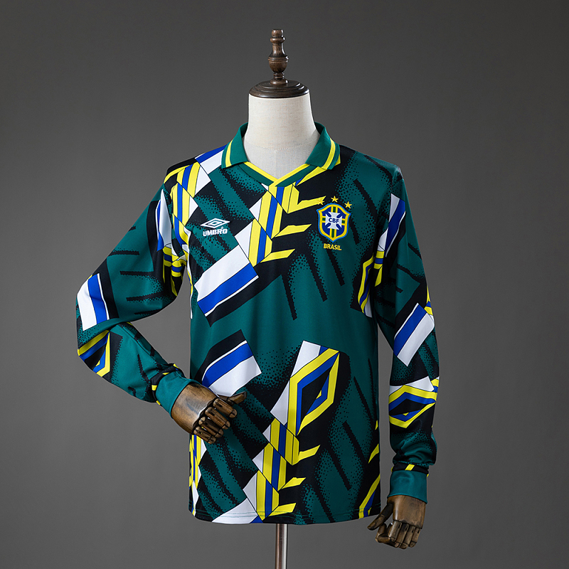 Brazil 96/97 Goalkeeper Retro Long Sleeve Jersey