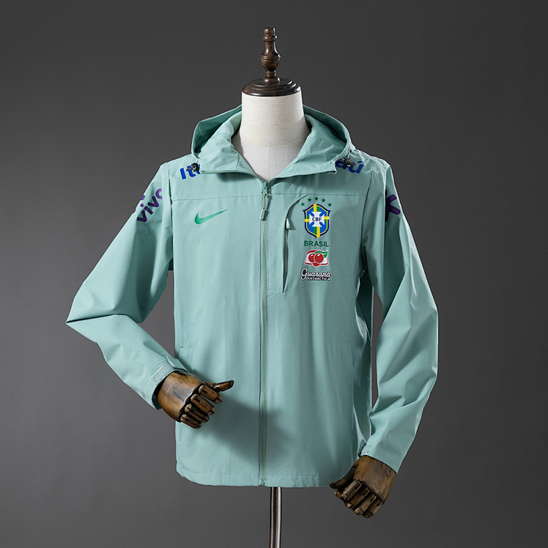 Brazil Windproof Jacket - Light Mint Green,