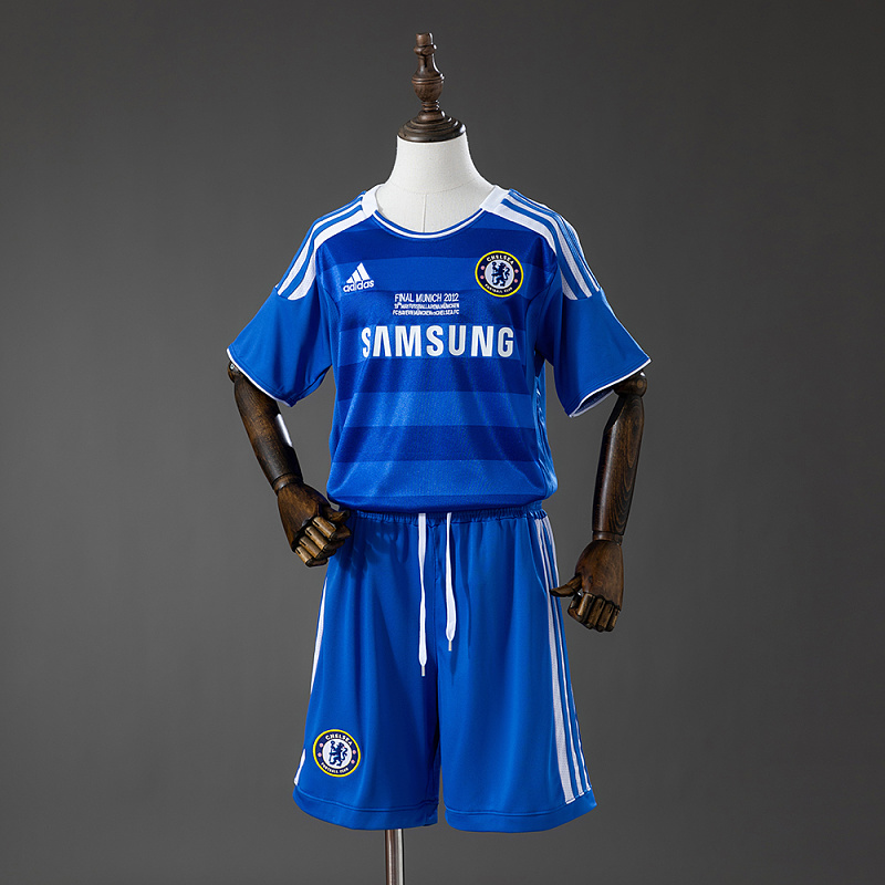 Chelsea 11/12 Home (UEFA Champions League) Retro Kids Kit Jersey