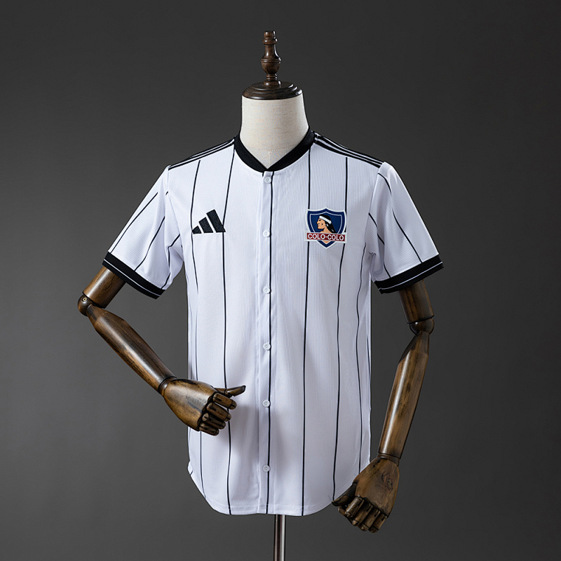 Colo Colo 25/26 US Pack Full-Button Baseball Jersey White