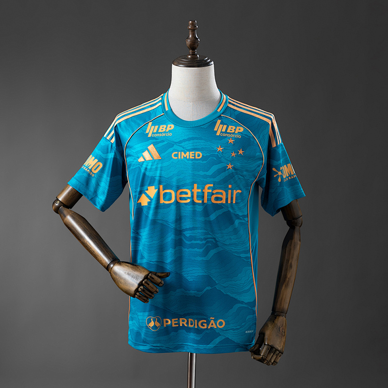 Cruzeiro 25/26 Third Away All Sponsor Jerseys