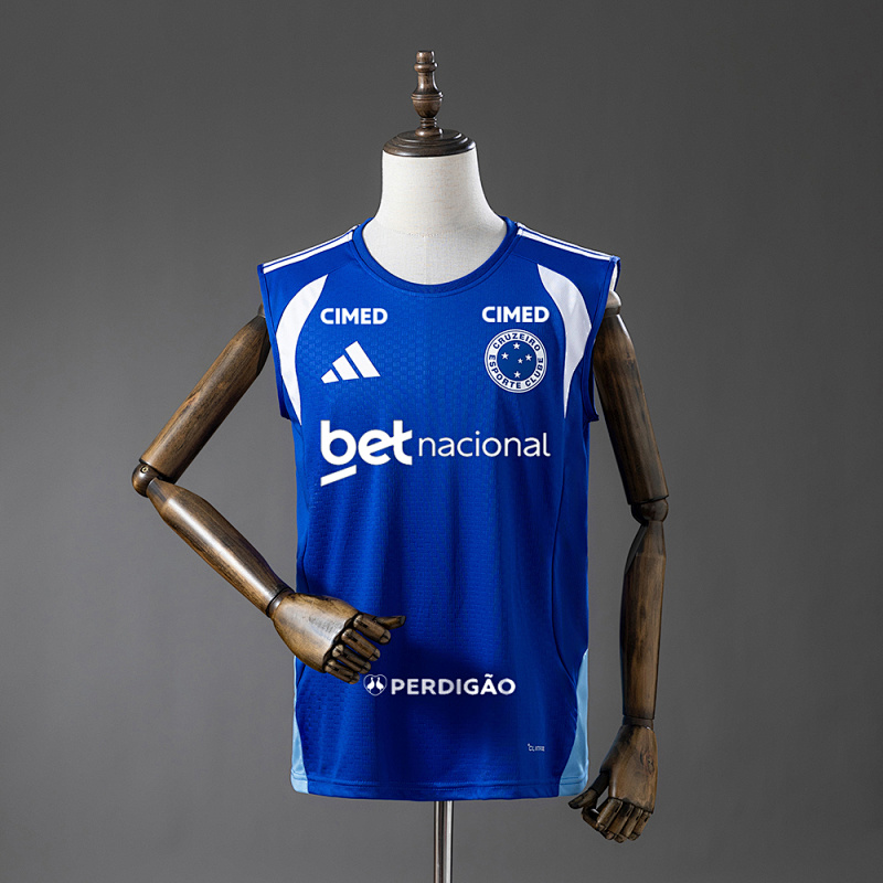 Cruzeiro 26/27 All sponsors Training - Blue Vest Jersey