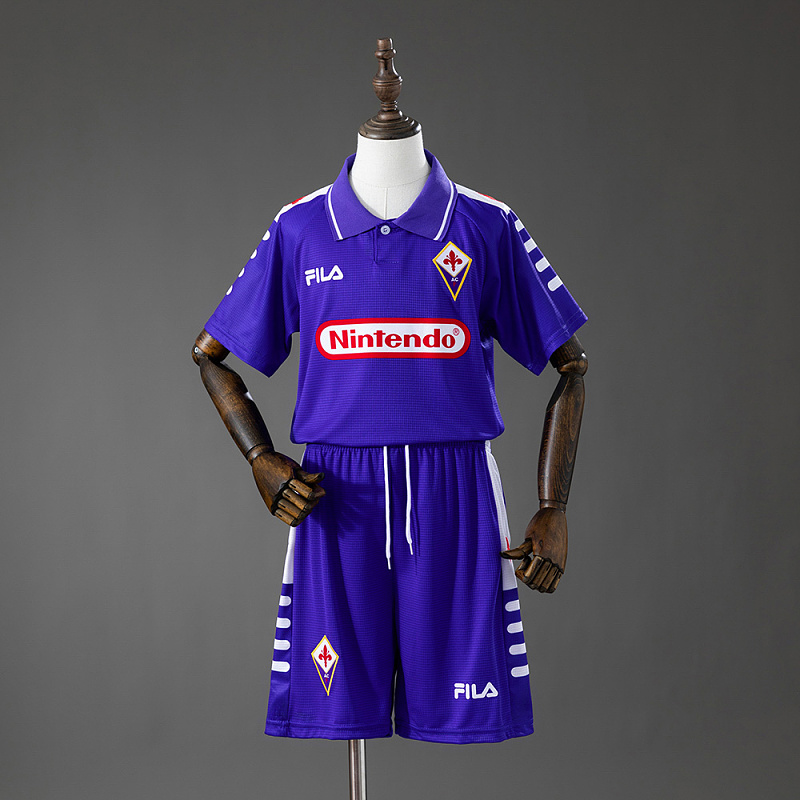 Fiorentina 98/99 Home Retro Kids Kit Jersey