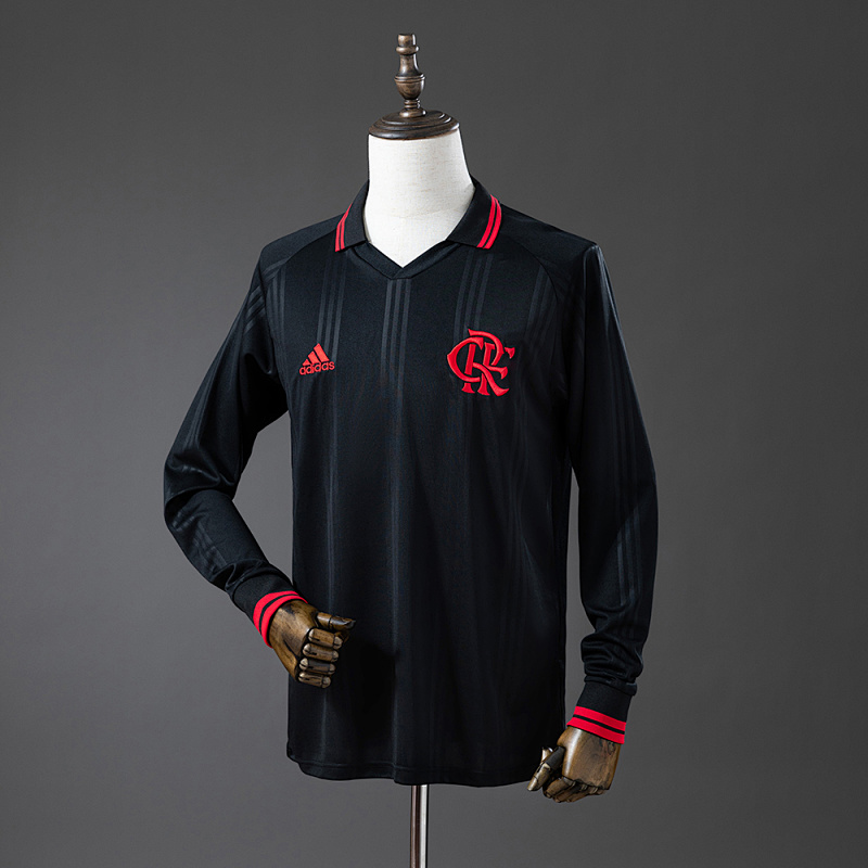 Flamengo 2019/20 Black Classic Edition Long Sleeve Retro Jersey
