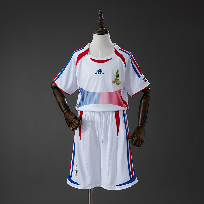 France 2006 Home Retro Kids Kit Jersey