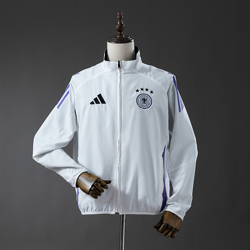 German Reversible Jacket Windbreaker - White & Black