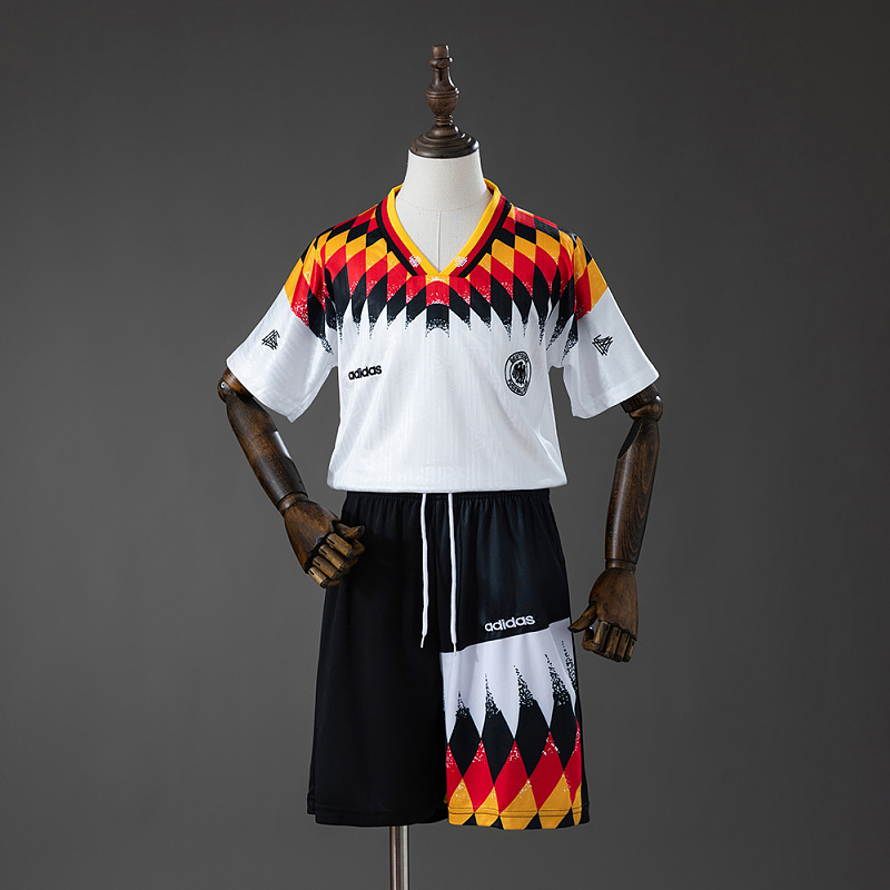 Germany 1994 Home Retro Kids Kit Jersey
