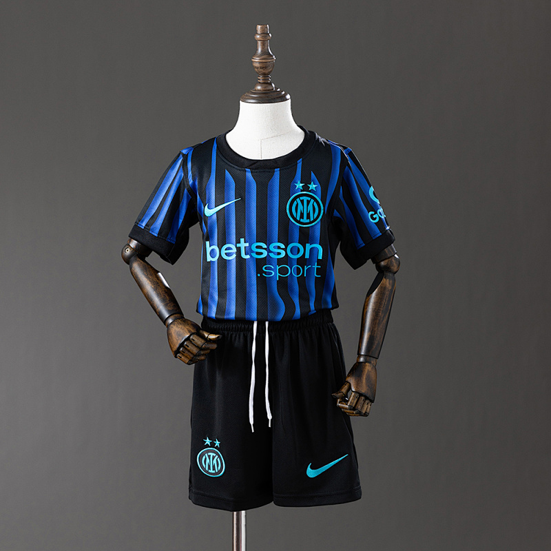Inter Milan 25/26 Home kids kit Jersey