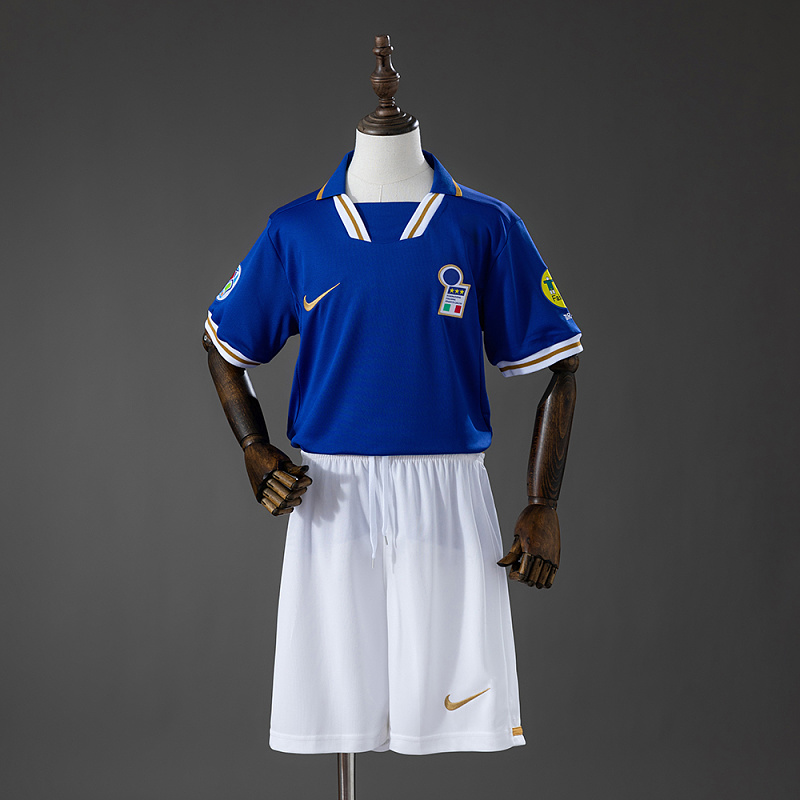 Italy 1996 Home Retro Kids Kit Jersey