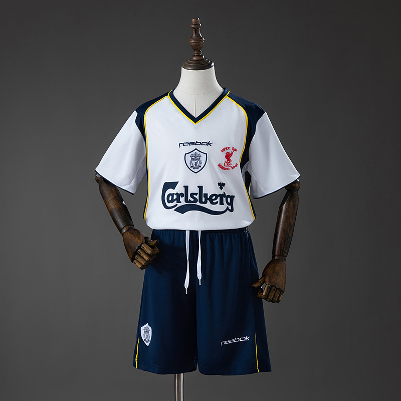Liverpool FC 01/02 Away Retro Kids Kit Jersey
