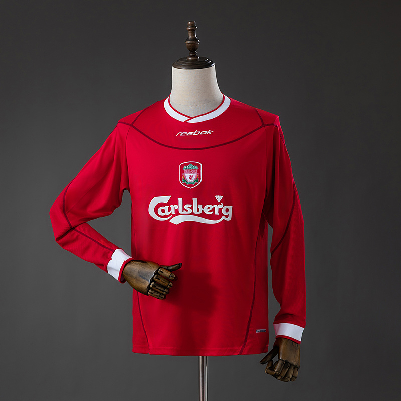 Liverpool FC 02/04 Home Long sleeves Retro Jersey