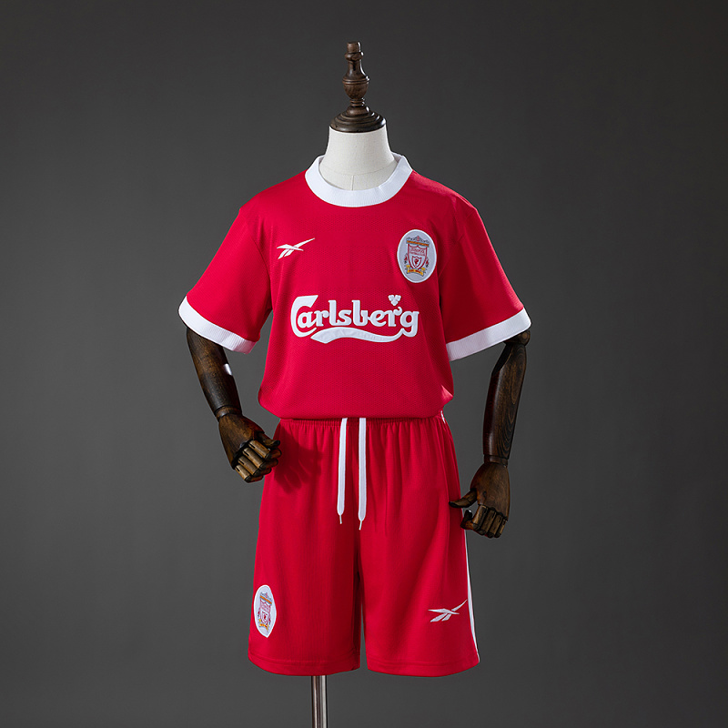 Liverpool FC 95/96 Home Retro Kids Kit Jersey