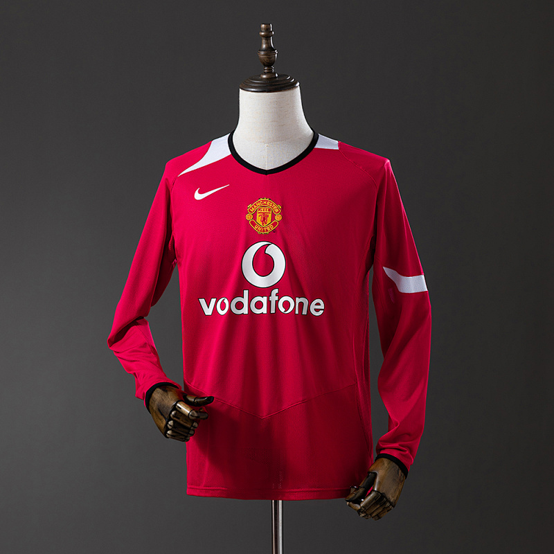 Manchester United 04/06 Home Long Sleeve Retro Jersey
