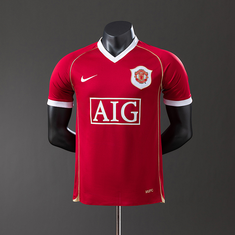 Manchester United 06/07 Home Player Version Retro Jersey