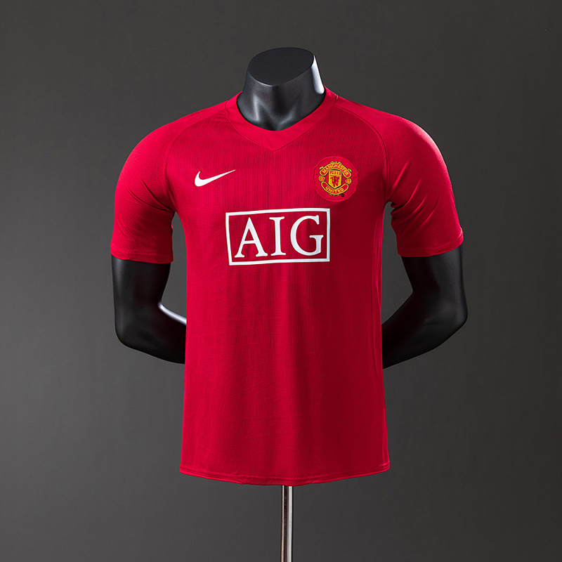 Manchester United 07/08 Home Player Version Retro Jersey