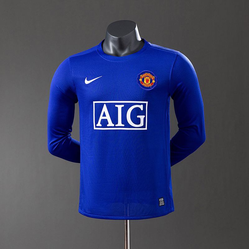Manchester United 08/09 Third Away Long Sleeve Player Version Retro Jersey