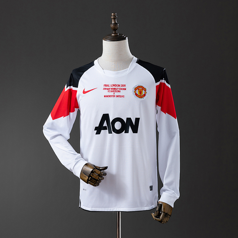 Manchester United 10/11 Away Long Sleeve Retro Jersey