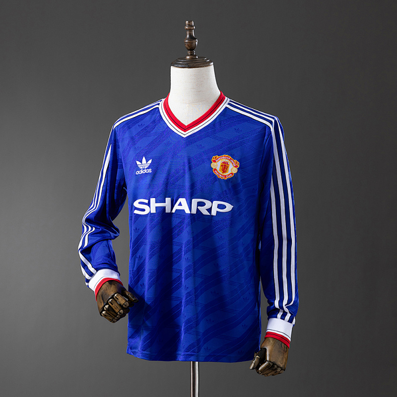 Manchester United 1986/88 Second Away Long Sleeve Retro Jersey