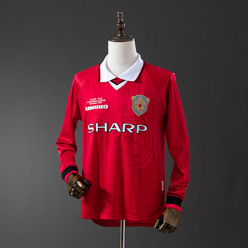 Manchester United 1999/00 Home Long Sleeve Retro Jersey