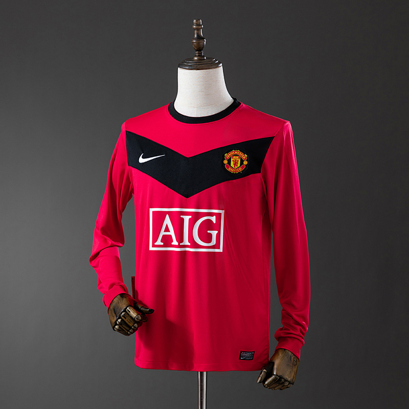 Manchester United 2010 Home Long Sleeve Retro Jersey