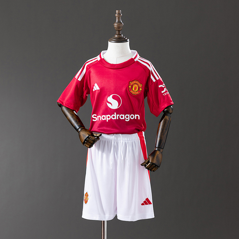 Manchester United 25/26 Home kids kit Jersey