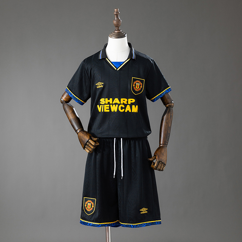 Manchester United 93/94 Away Retro Kids Kit Jersey