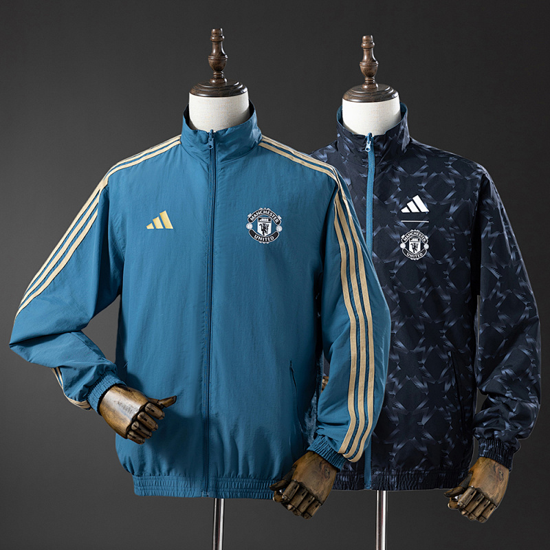 Manchester United Reversible Jacket Windbreaker - Blue&Black