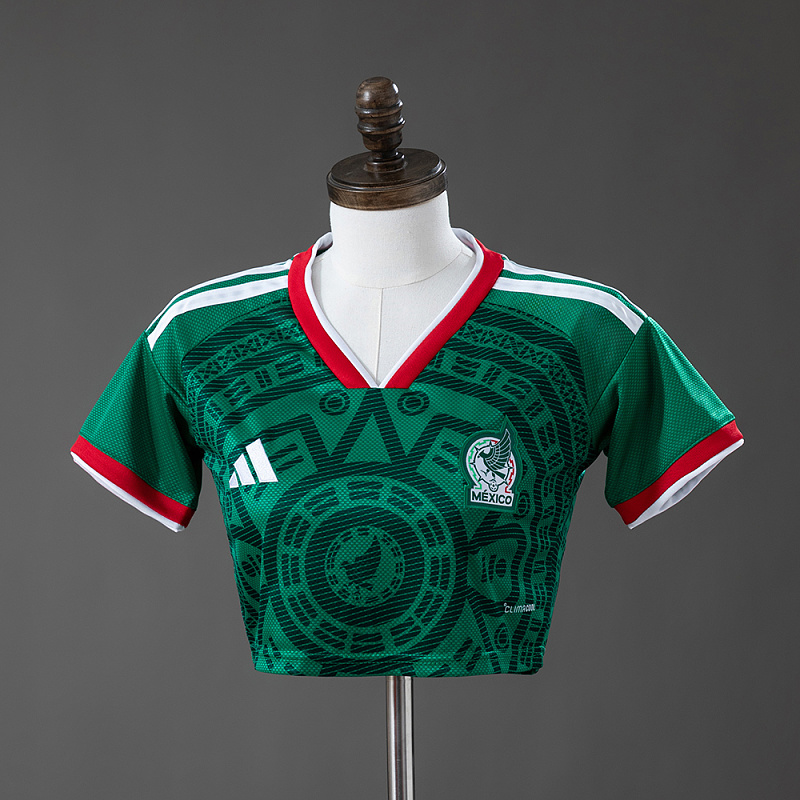 Mexico 2026 Home Women's Crop Top Style