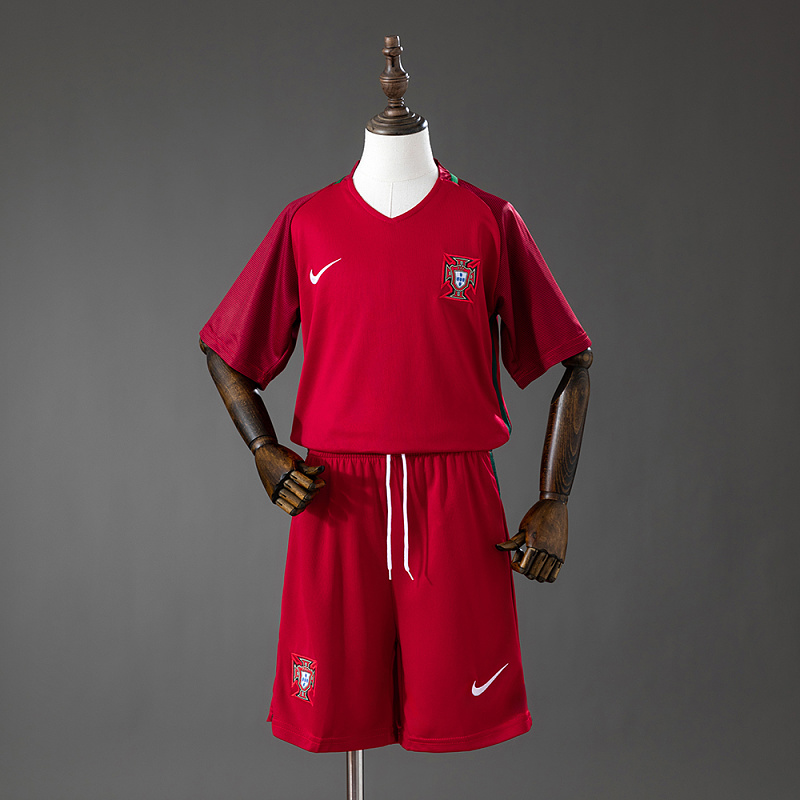 Portugal 16/17 Home Retro Kids Kit Jersey